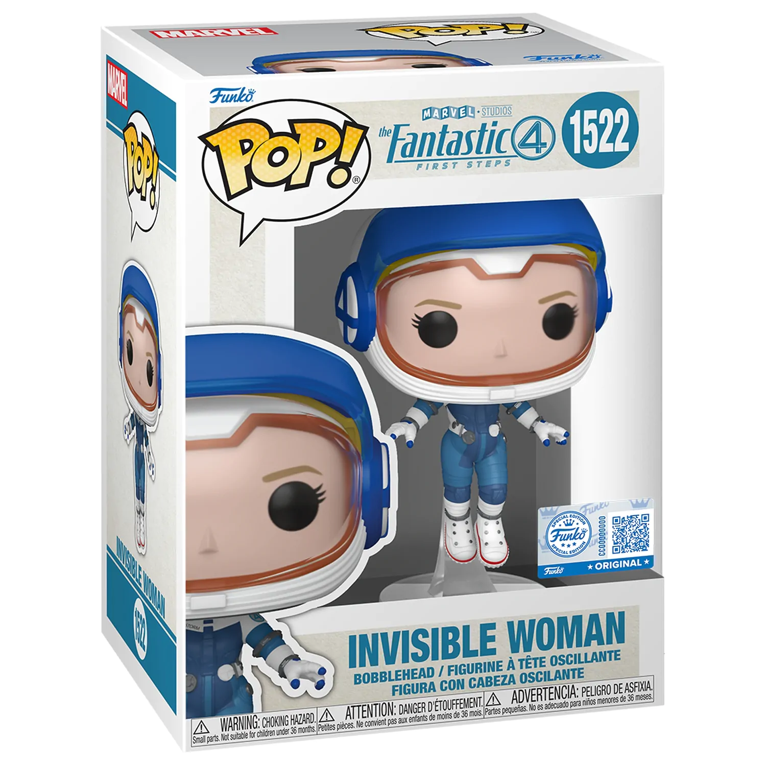 Funko POP figúrka Marvel The Fantastic 4 Invisible Woman produktová fotografia