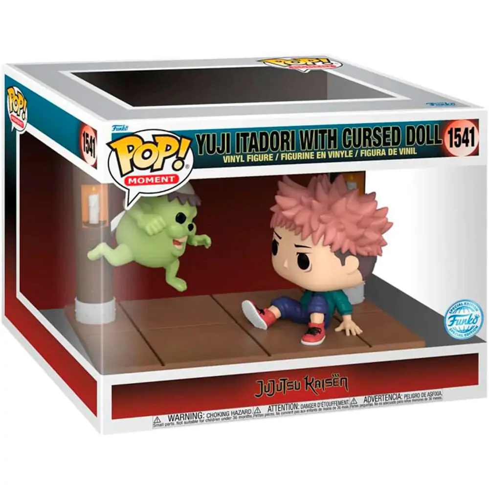 Funko POP figúrka Moment Jujutsu Kaisen Yuji Itadori with Cursed Doll Exclusive produktová fotografia