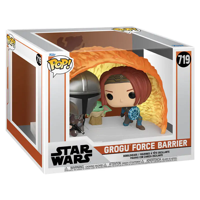 Funko POP figúrka Moments Star Wars The Mandalorian Grogu Force Barrier termékfotó