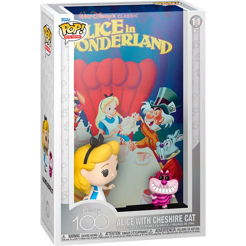 Disney's 100th Anniversary POP! Movie Poster & figúrka Alice in Wonderland 9 cm termékfotó