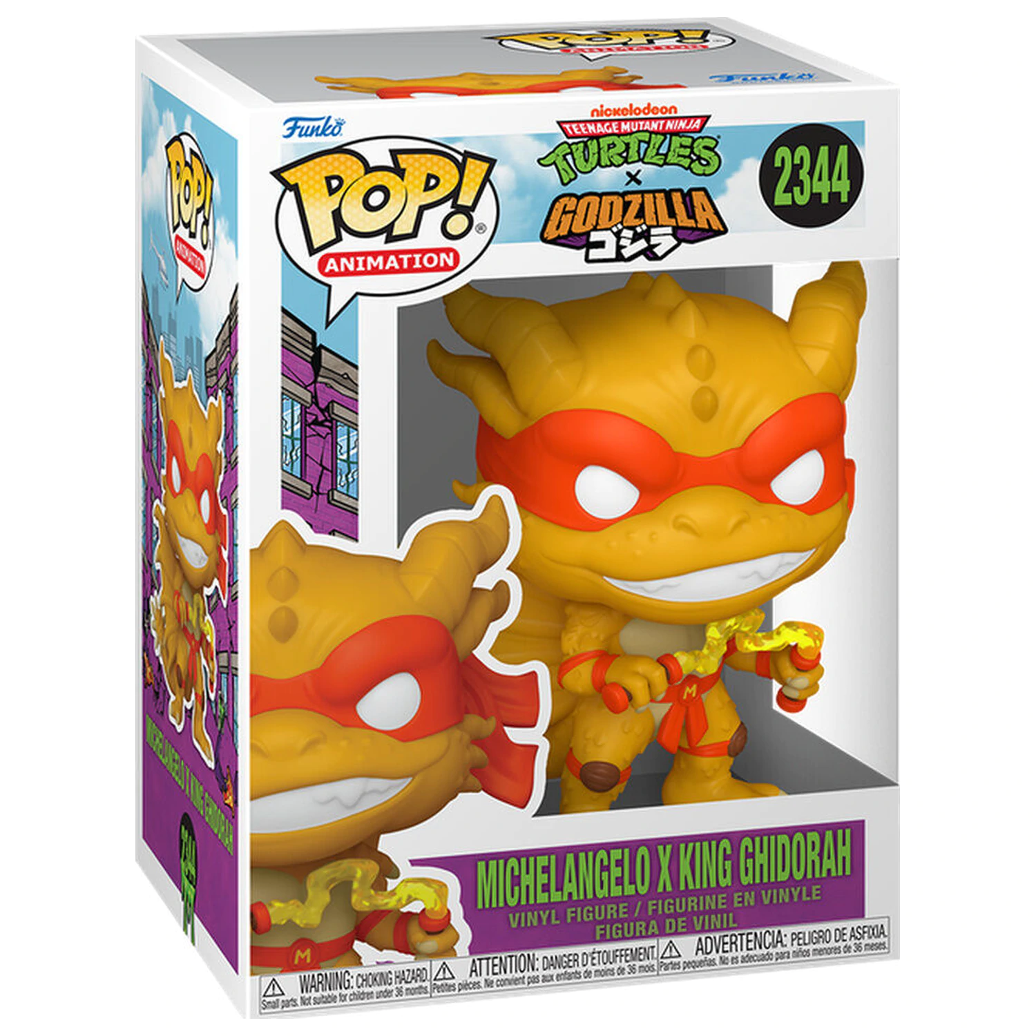 Funko POP figúrka Mutant Ninja Turtles x Godzilla- Michelangelo X Ghidorah produktová fotografia