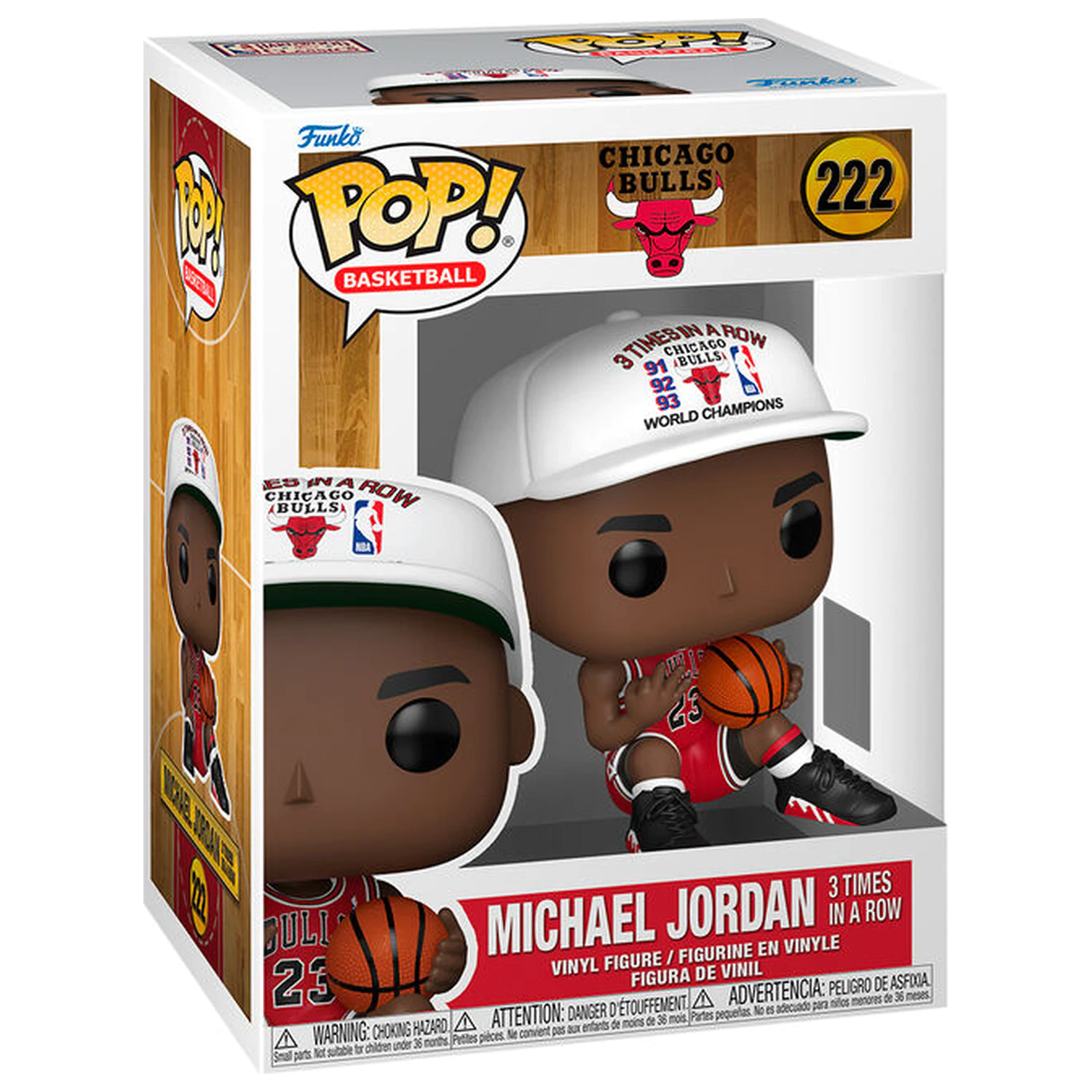 Funko POP figúrka NBA Chicago Bulls Michael Jordan 3 Times in a Row produktová fotografia