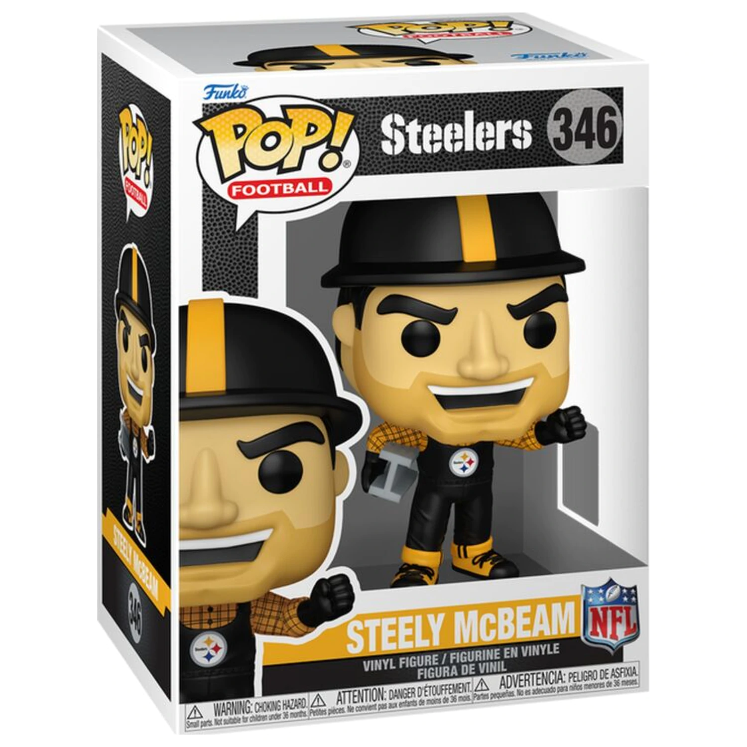 Funko POP figúrka NFL Steelers Steely McBeam produktová fotografia