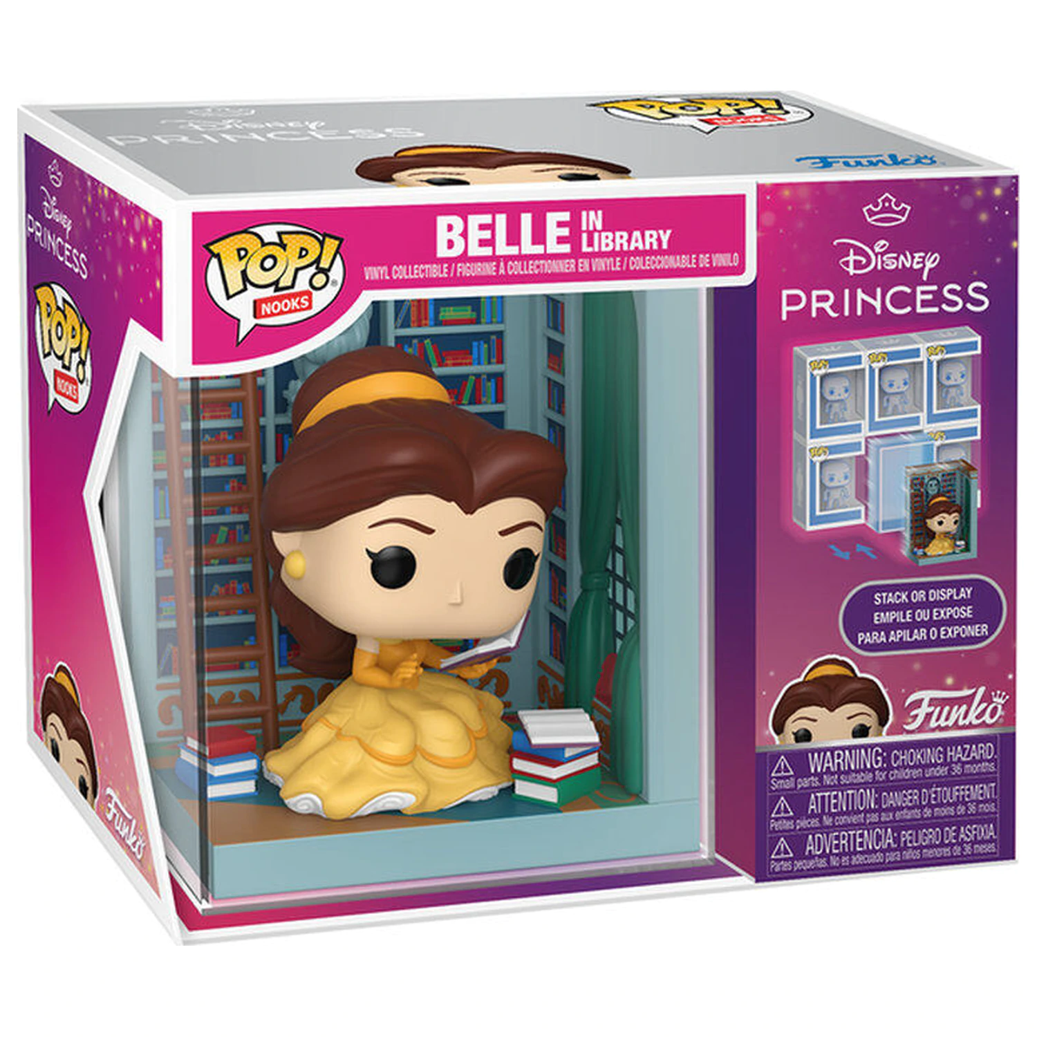 Funko POP figúrka Nooks Disney Princess Belle in Library produktová fotografia