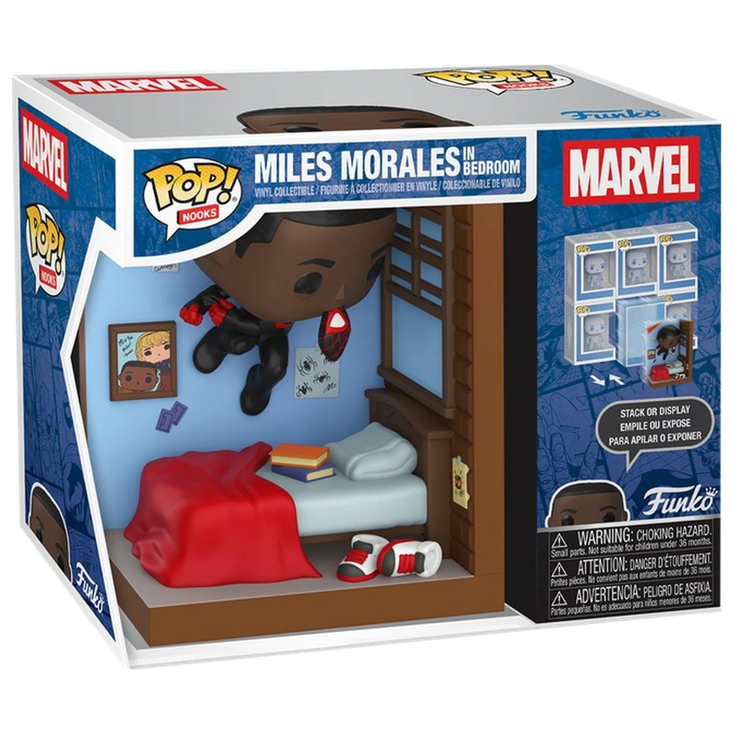 Funko POP figúrka Nooks Marvel Miles Morales in Bedroom produktová fotografia