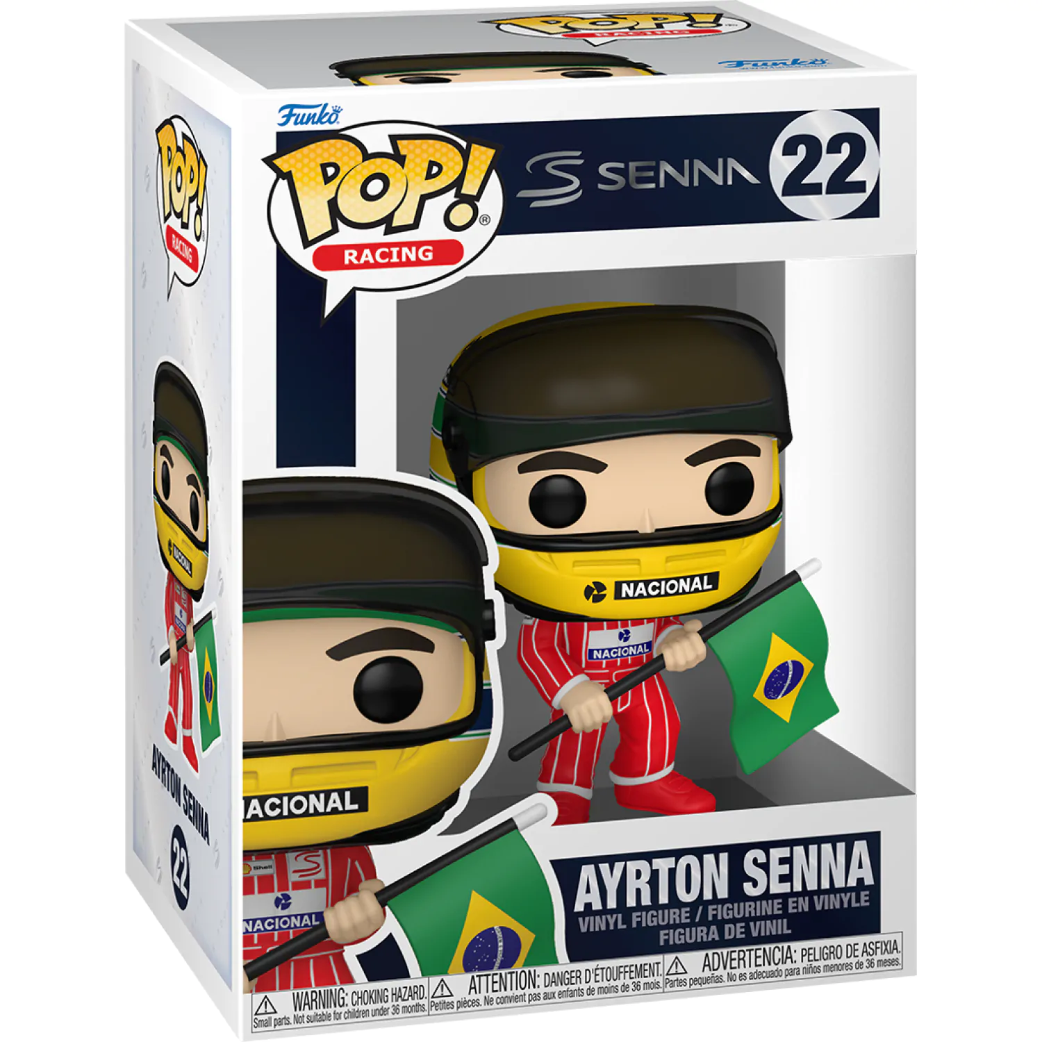 Funko POP figúrka Racing Senna (Brazilian Flag) produktová fotografia