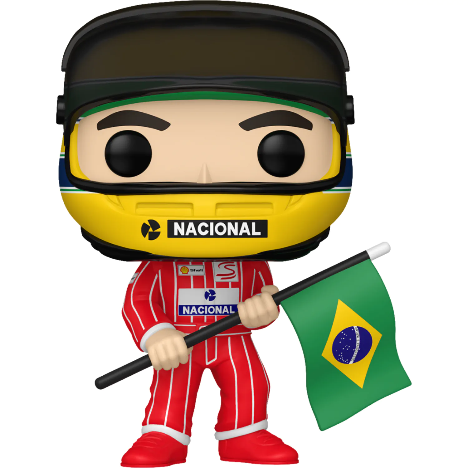 Funko POP figúrka Racing Senna (Brazilian Flag) produktová fotografia