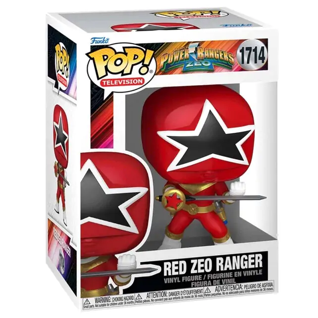 Funko POP figúrka Rangers Turbo - Red Zeo Ranger produktová fotografia