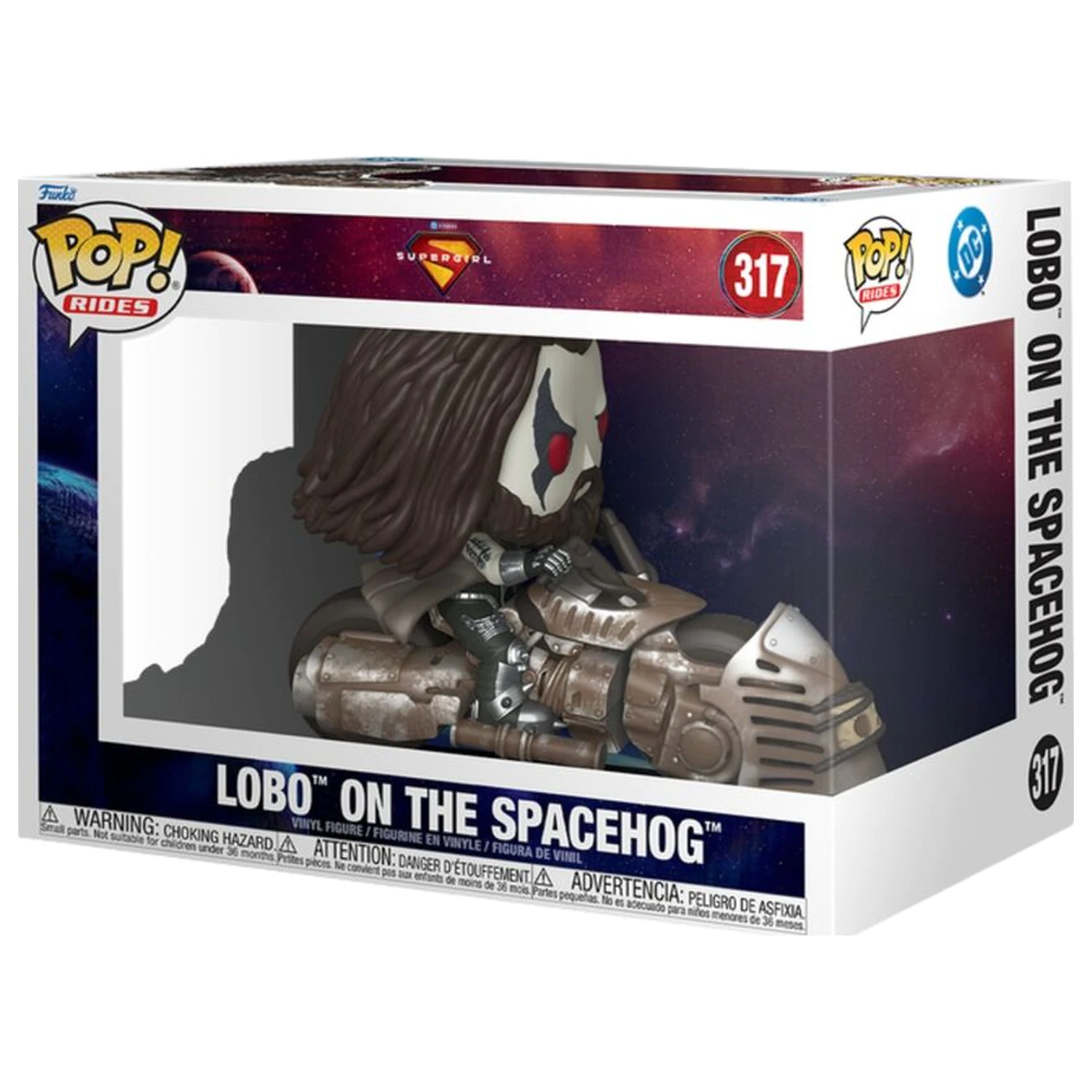 Funko POP figúrka Ride DC Comics Supergirl Lobo na Spacehog produktová fotografia