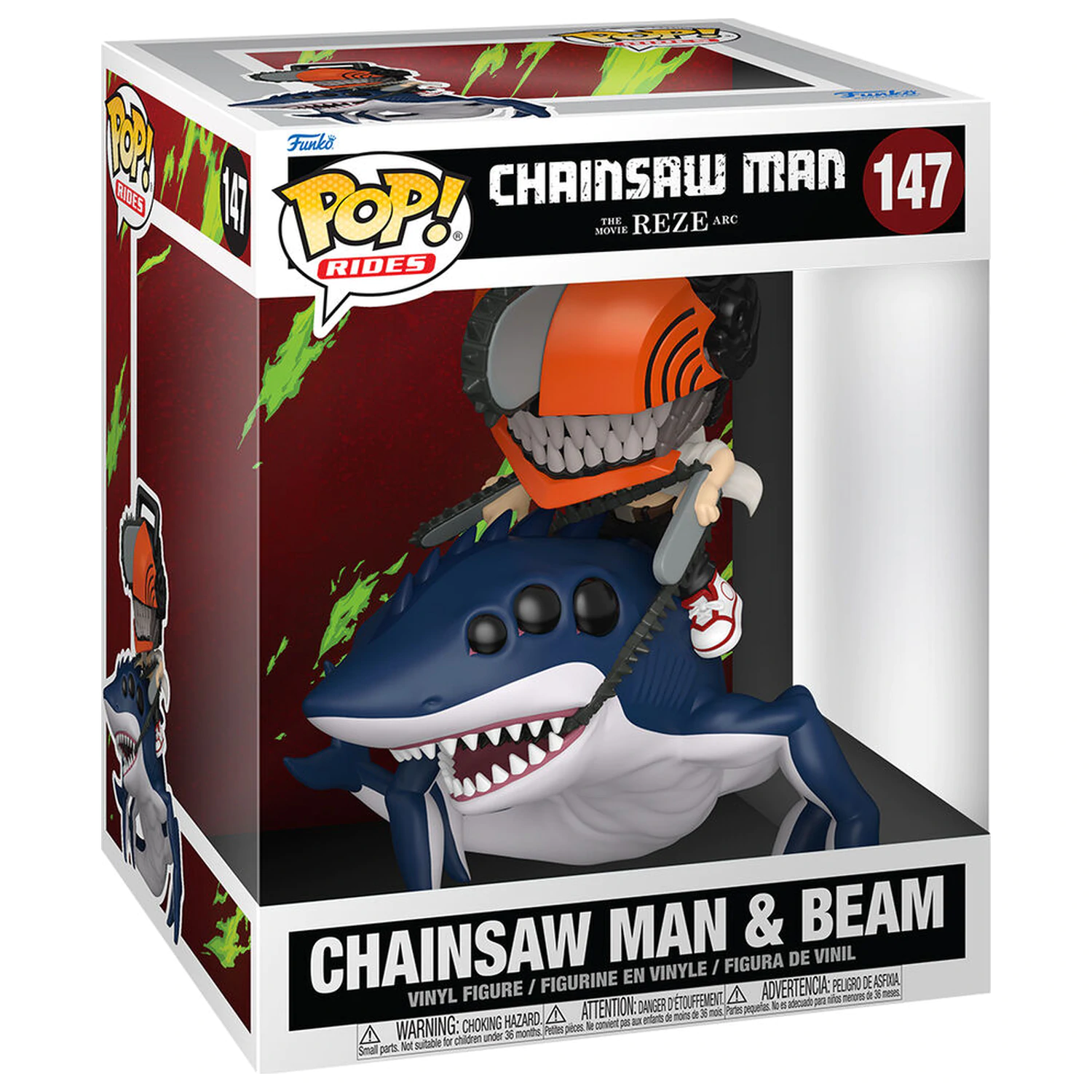Funko POP figúrka Ride Deluxe Chainsaw Man Arc Chainsaw Man & Beam produktová fotografia