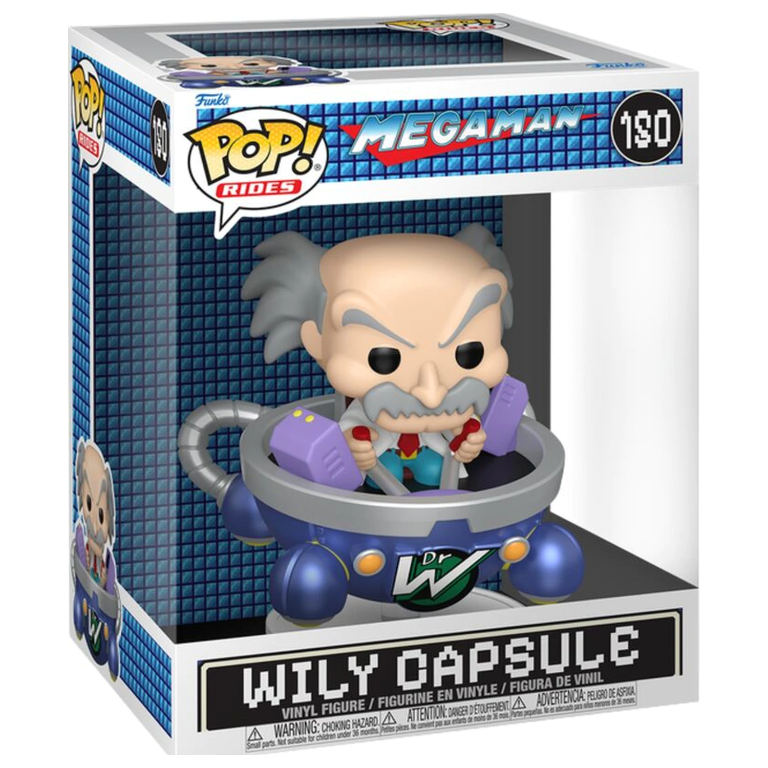 Funko POP figúrka Rides Deluxe Mega Man Dr. Wily v kapsule Wily produktová fotografia