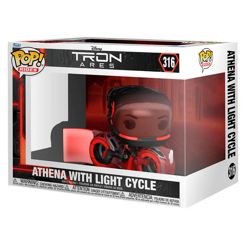 Funko POP figúrka Rides Disney Tron Ares Athena s Light Cycle produktová fotografia