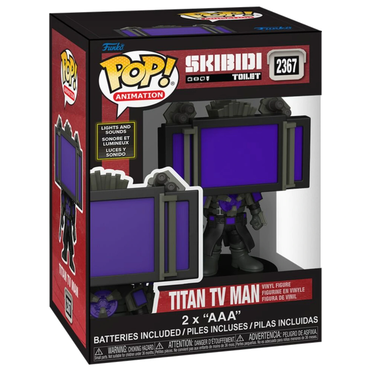 Funko POP figúrka SFX Skibidi Toilet Titan TV Man produktová fotografia