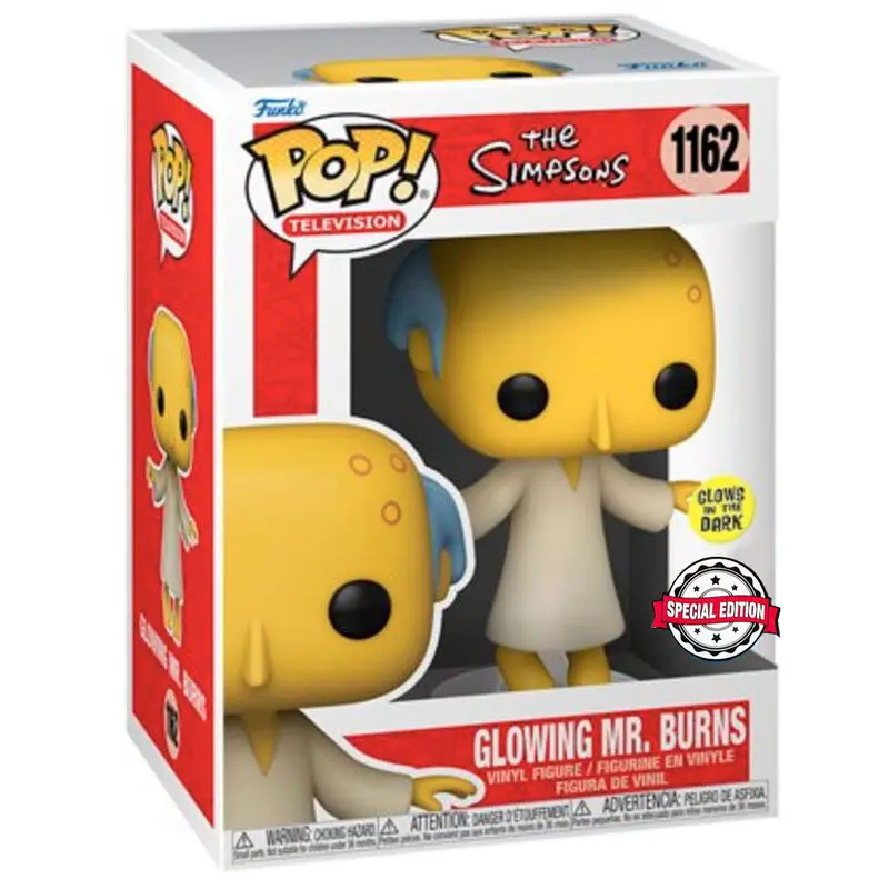 POP figúrka simpsonovci - Glowing Mr. Burns exkluzívne termékfotó