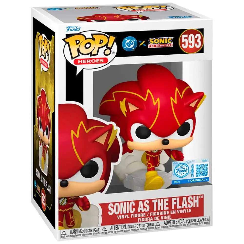 Funko POP figúrka Sonic The Hedgehog DC Comics Sonic As The Flash Exclusive produktová fotografia