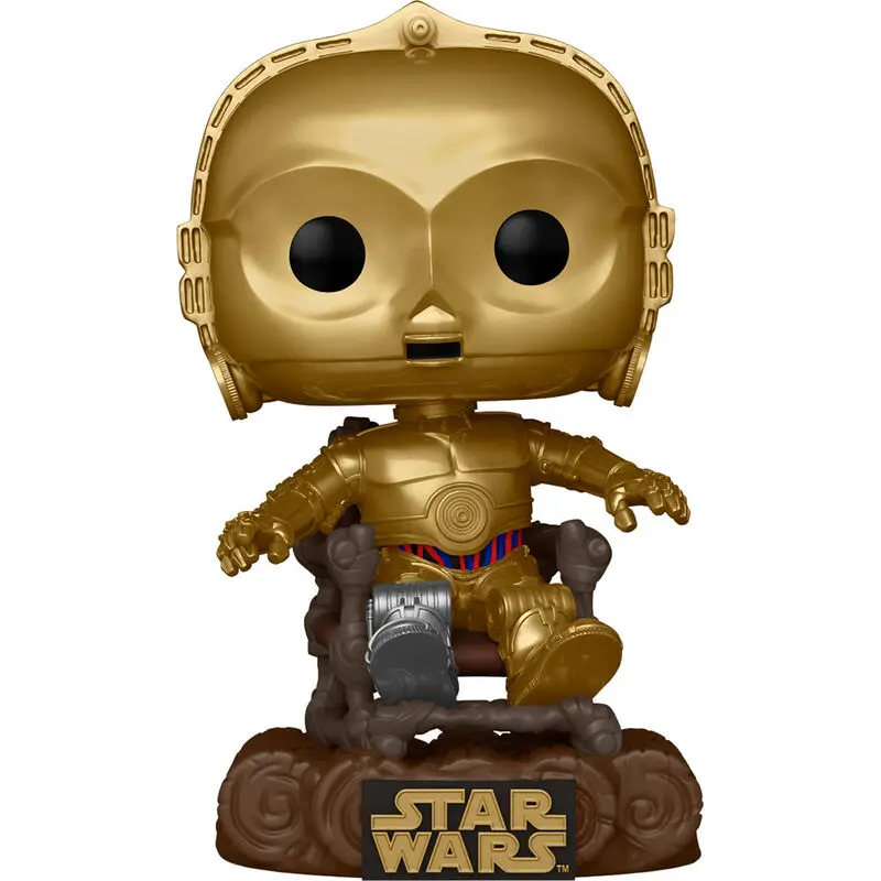 Star Wars Return of the Jedi 40th Anniversary POP! vinylová figúrka C3P0 széken 9 cm termékfotó