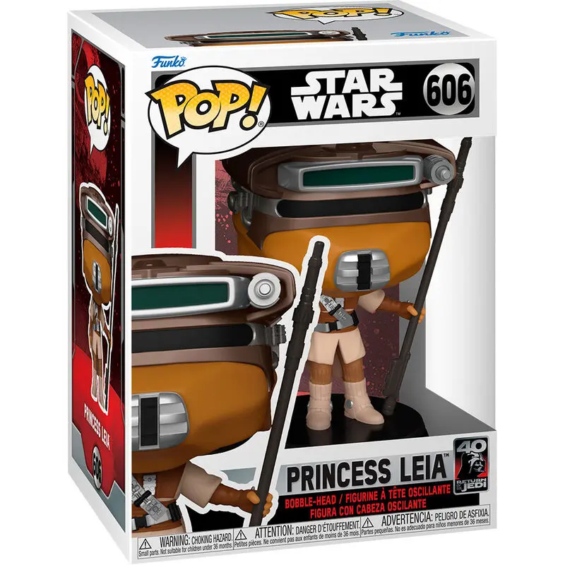 Star Wars Return of the Jedi 40th Anniversary POP! Vinylová figúrka Leia (Boushh) 9 cm produktová fotografia