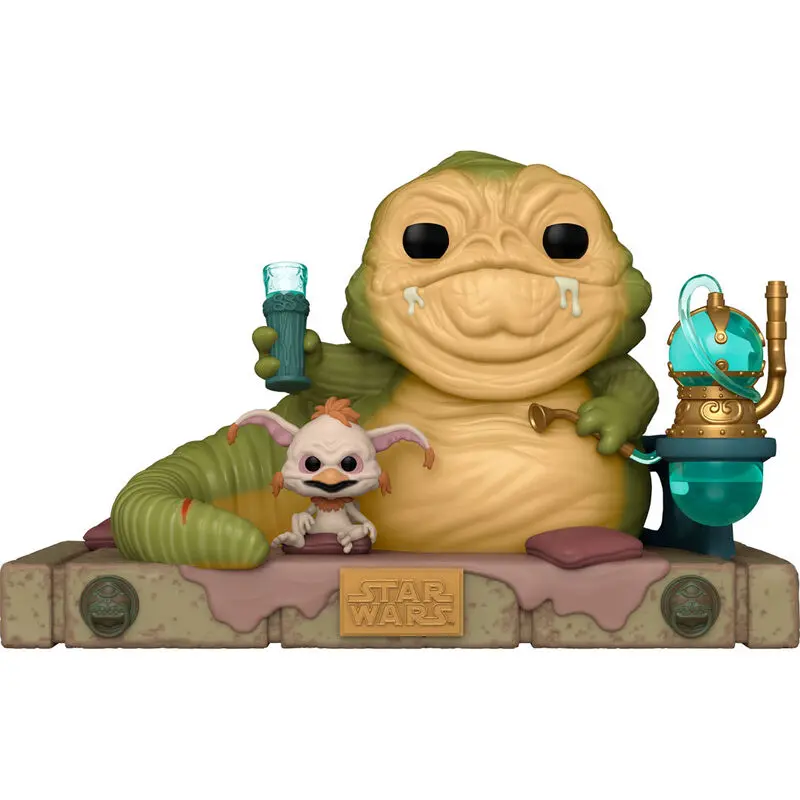 Star Wars Return of the Jedi 40th Anniversary POP! Deluxe Vinyl Figúrka Jabba w/Salacious 9 cm termékfotó