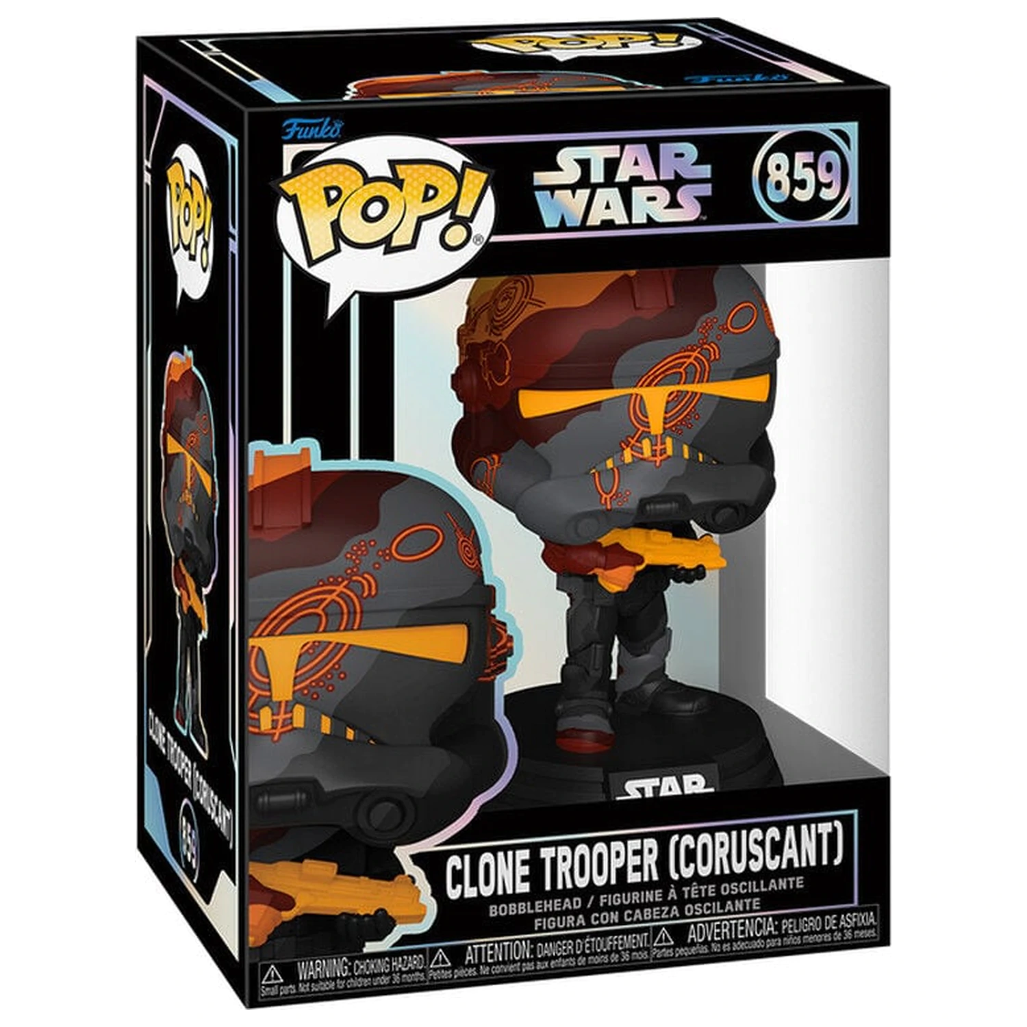 Funko POP figúrka Star Wars Clone Trooper Coruscant produktová fotografia