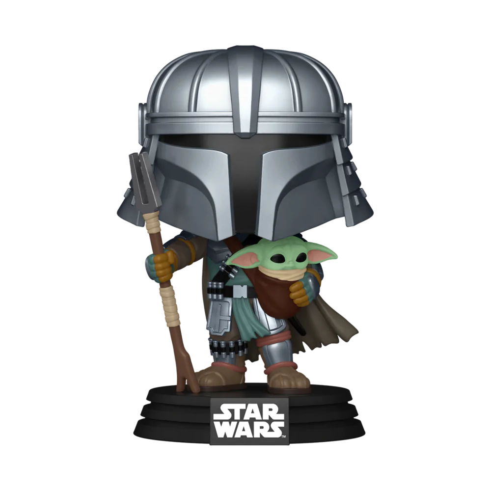 Funko POP figúrka Star Wars Impressions Mandalorian with Grogu Exclusive produktová fotografia