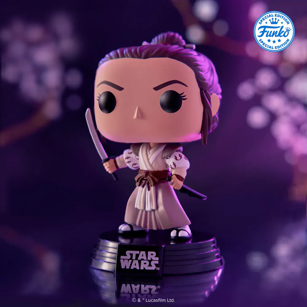 Funko POP figúrka Star Wars Impressions Rey Exclusive produktová fotografia