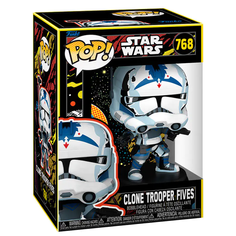 Funko POP figúrka Star Wars Retro Clone Trooper Fives produktová fotografia