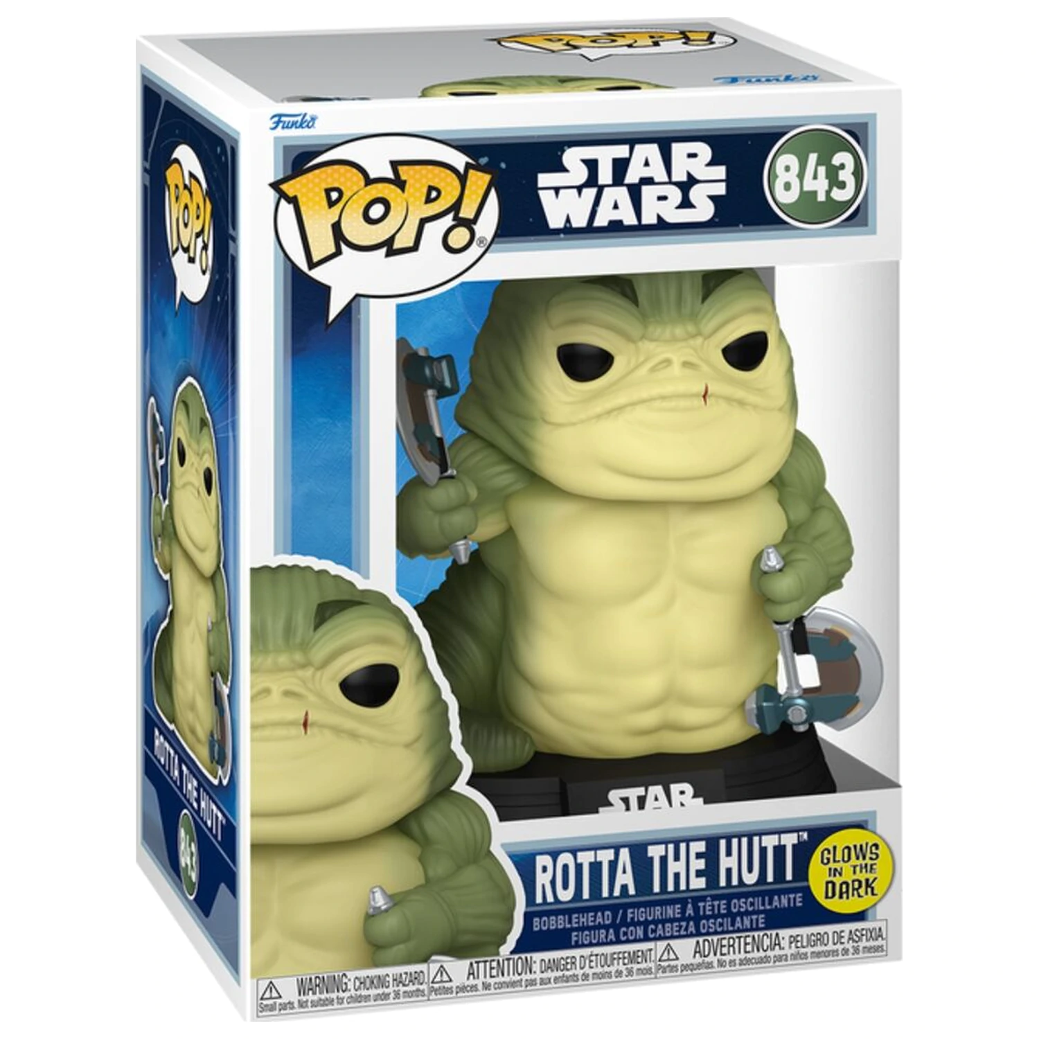 Funko POP figúrka Star Wars: The Mandalorian & Grogu - Rotta the Hutt produktová fotografia