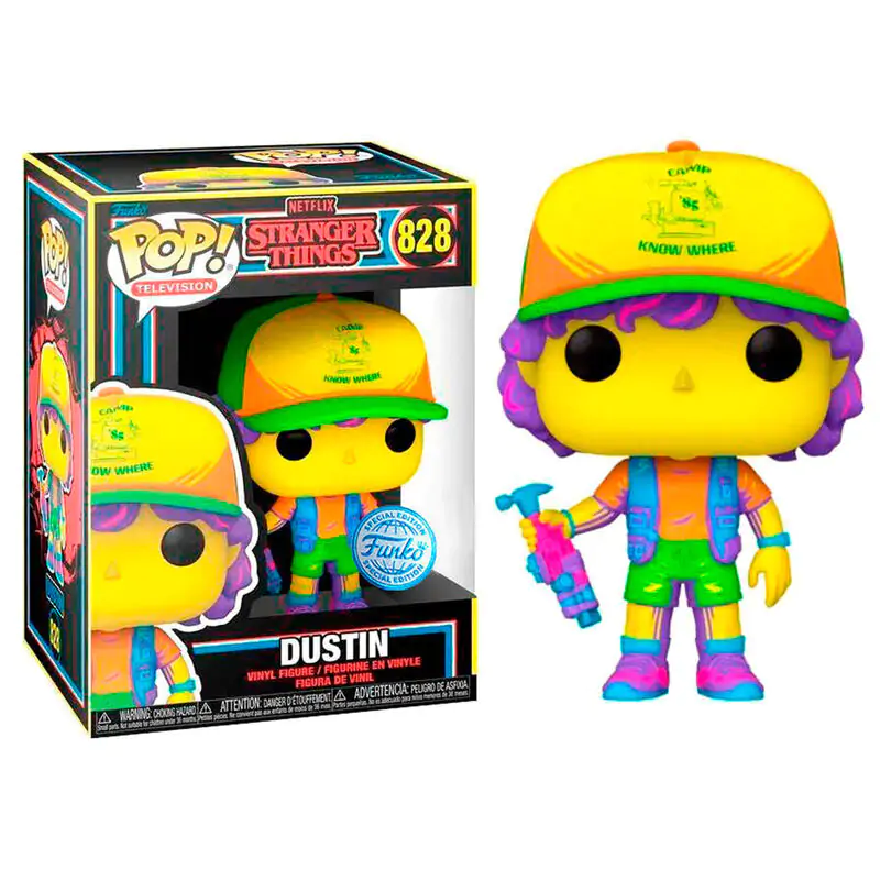 POP figúrka Stranger Things Dustin in Beef Black Light Exclusive produktová fotografia