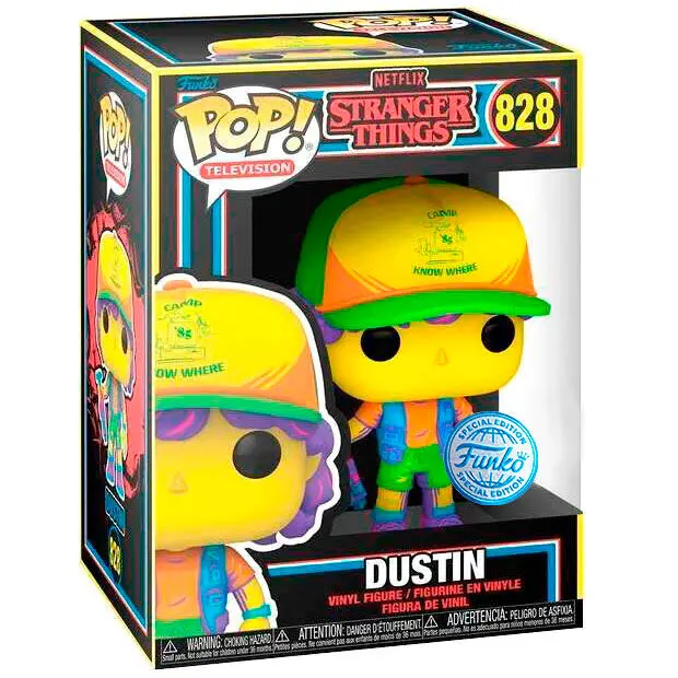 POP figúrka Stranger Things Dustin in Beef Black Light Exclusive produktová fotografia
