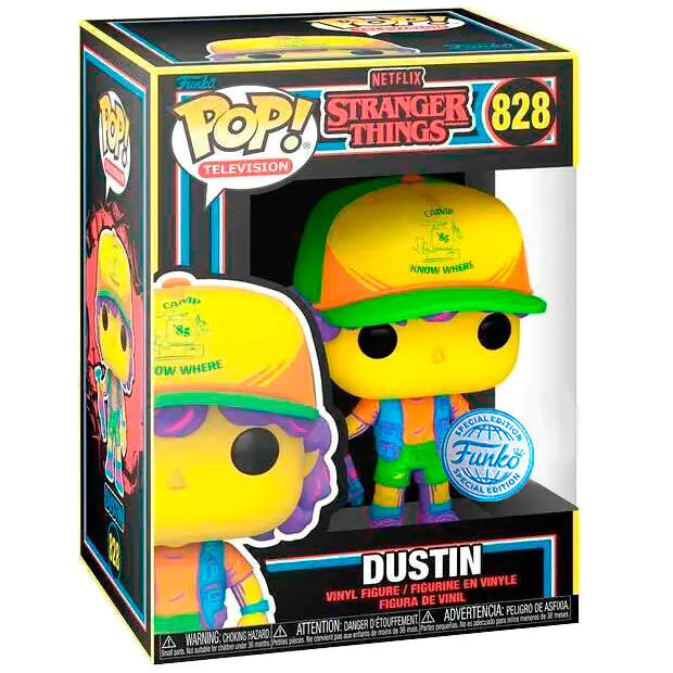 POP figúrka Stranger Things Dustin in Beef Black Light Exclusive produktová fotografia