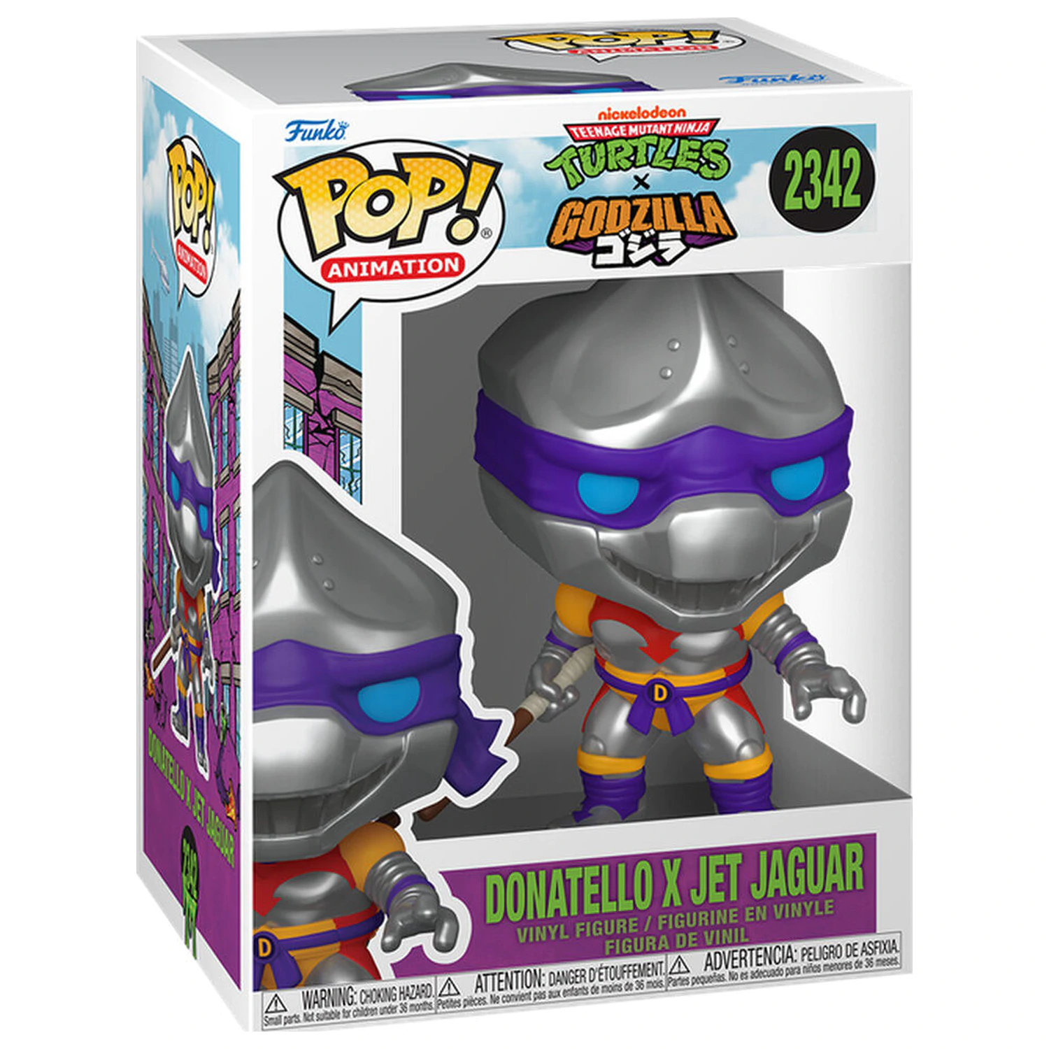 Funko POP figúrka Teenage Mutant Ninja Turtles x Godzilla - Donatello x Jet Jaguar produktová fotografia