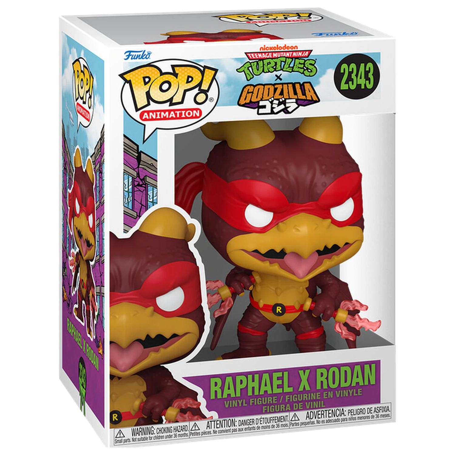 Figúrka Funko POP Teenage Mutant Ninja Turtles x Godzilla - Raphael X Rodan produktová fotografia