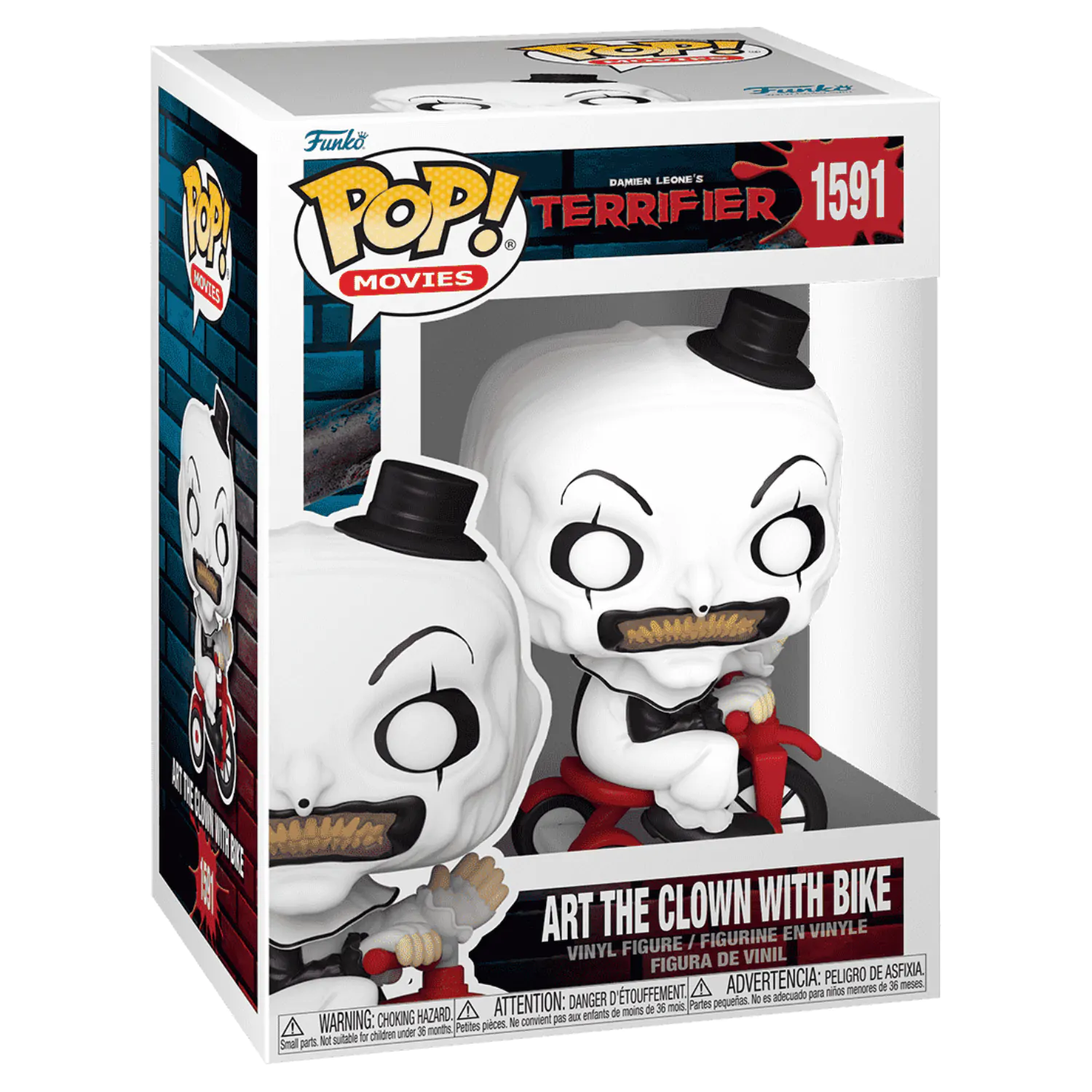 Funko POP figúrka Terrifier Art the Clown with Bike produktová fotografia