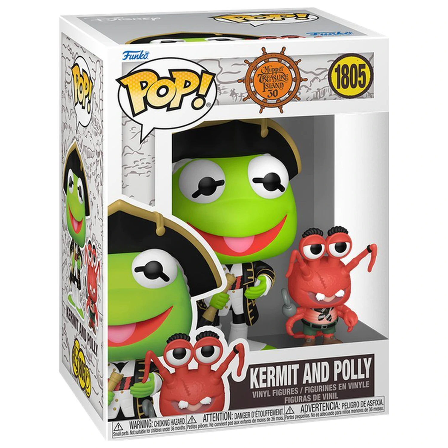 Funko POP figúrka The Muppet Muppet Treasure Island Kermit and Polly produktová fotografia