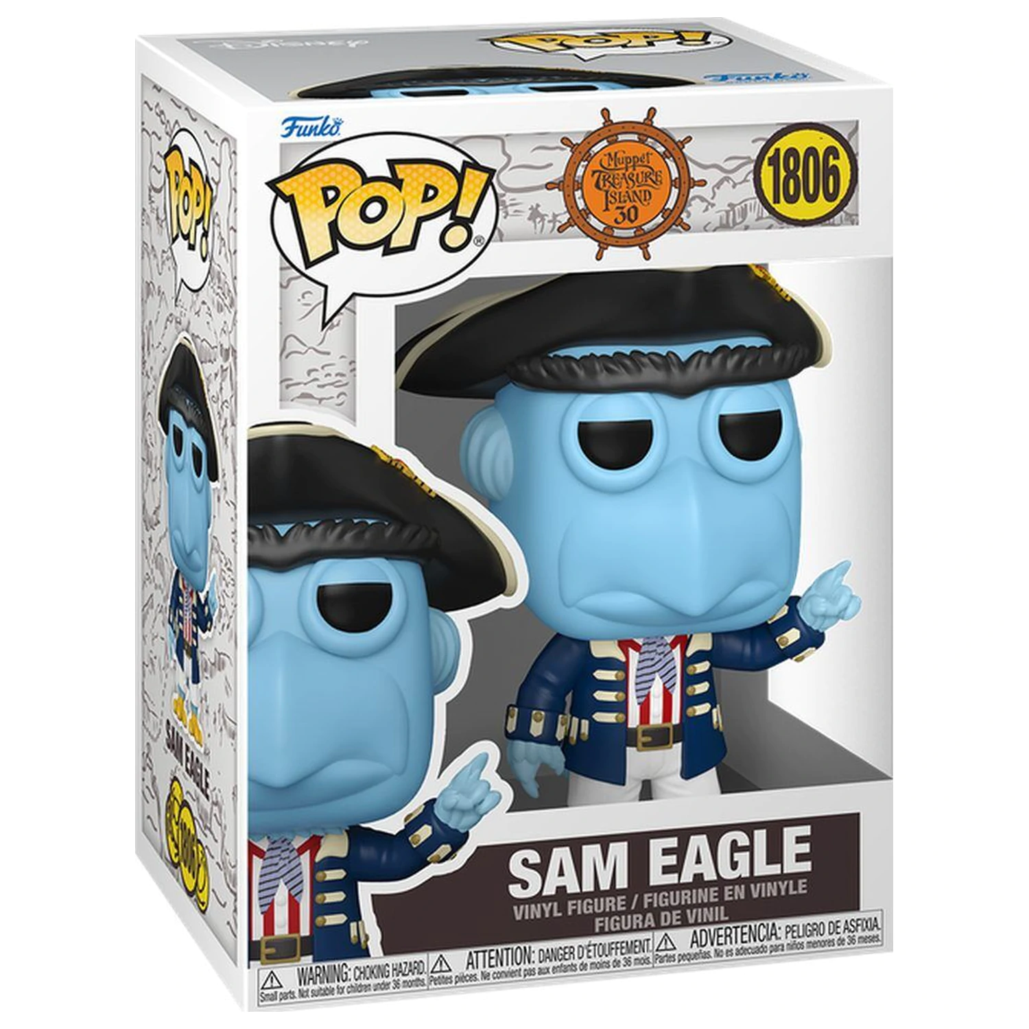 Funko POP figúrka The Muppet Muppet Treasure Island Sam Eagle produktová fotografia