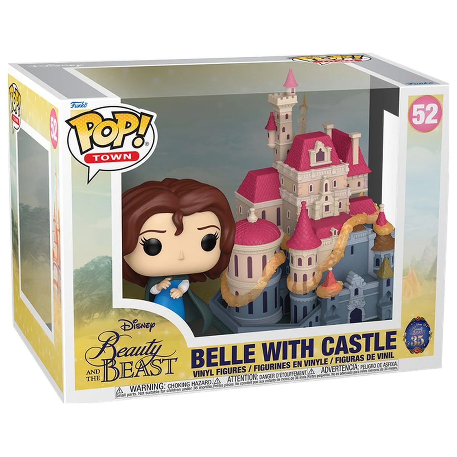 Funko POP figúrka Town Disney Beauty And The Beast Towns Belle with Castle produktová fotografia