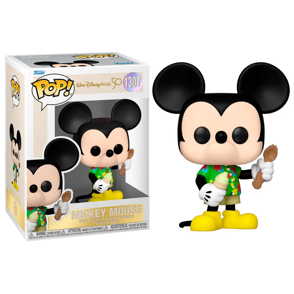 Walt Disney Word 50th Anniversary POP! Disney Vinyl Figúrka Aloha Mickey Mouse 9 cm produktová fotografia