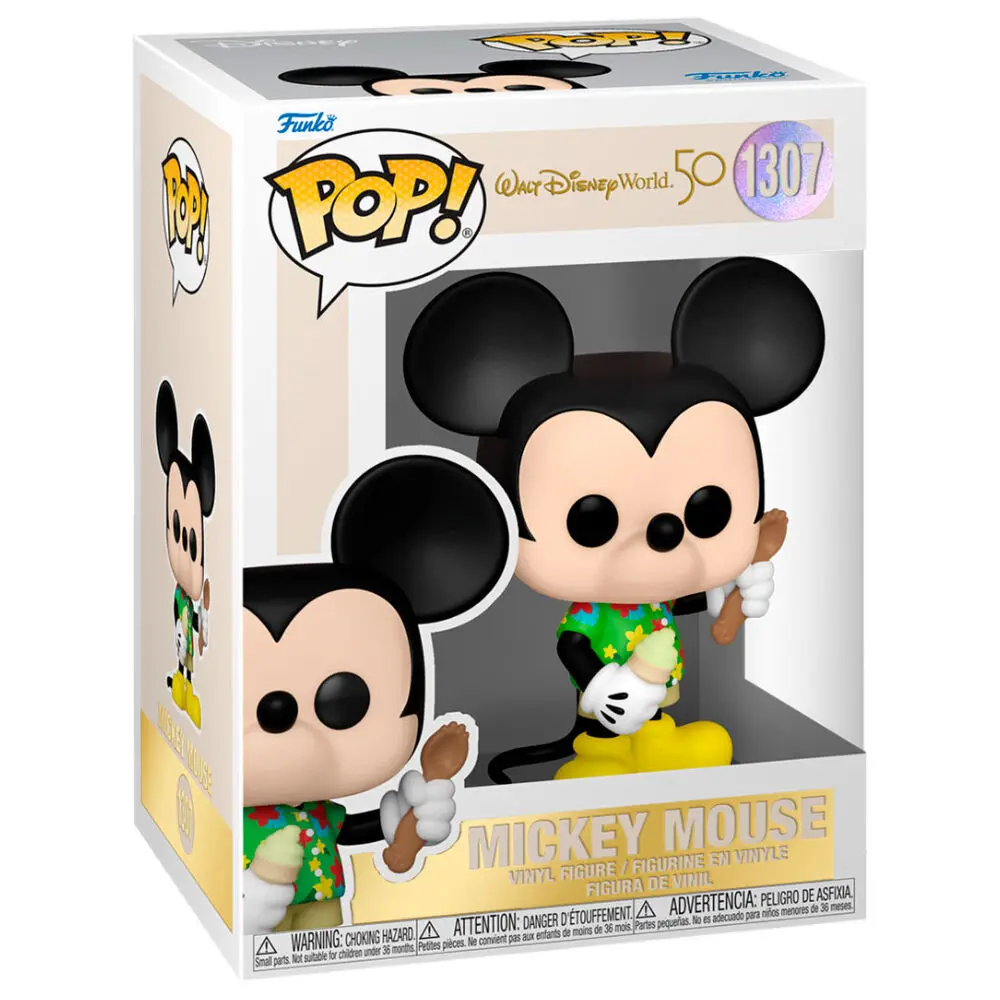 Walt Disney Word 50th Anniversary POP! Disney Vinyl Figúrka Aloha Mickey Mouse 9 cm produktová fotografia