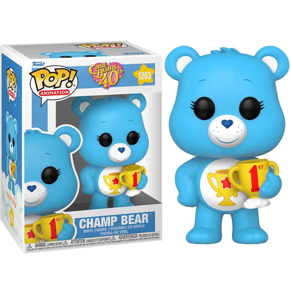 POP figúrka Care Bears 40th Anniversary Champ Bear termékfotó