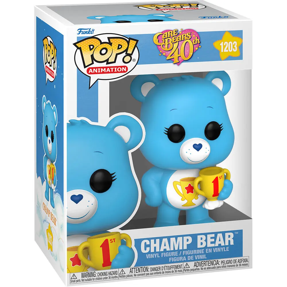 POP figúrka Care Bears 40th Anniversary Champ Bear termékfotó