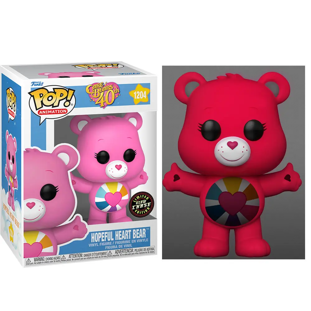 POP figúrka Care Bears 40. výročie Hopeful Heart Bear Chase termékfotó