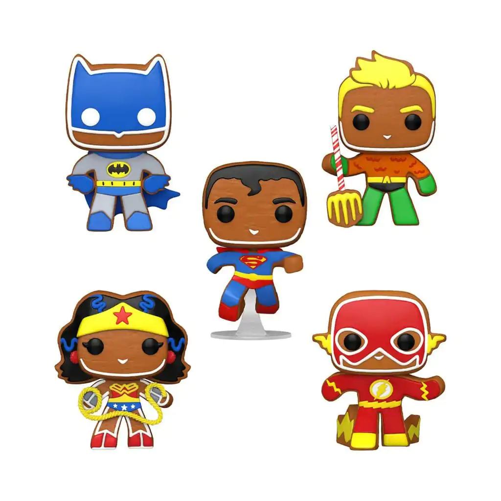 Pop! Heroes DC Holiday - Perníčková 5-Pack figúrka produktová fotografia