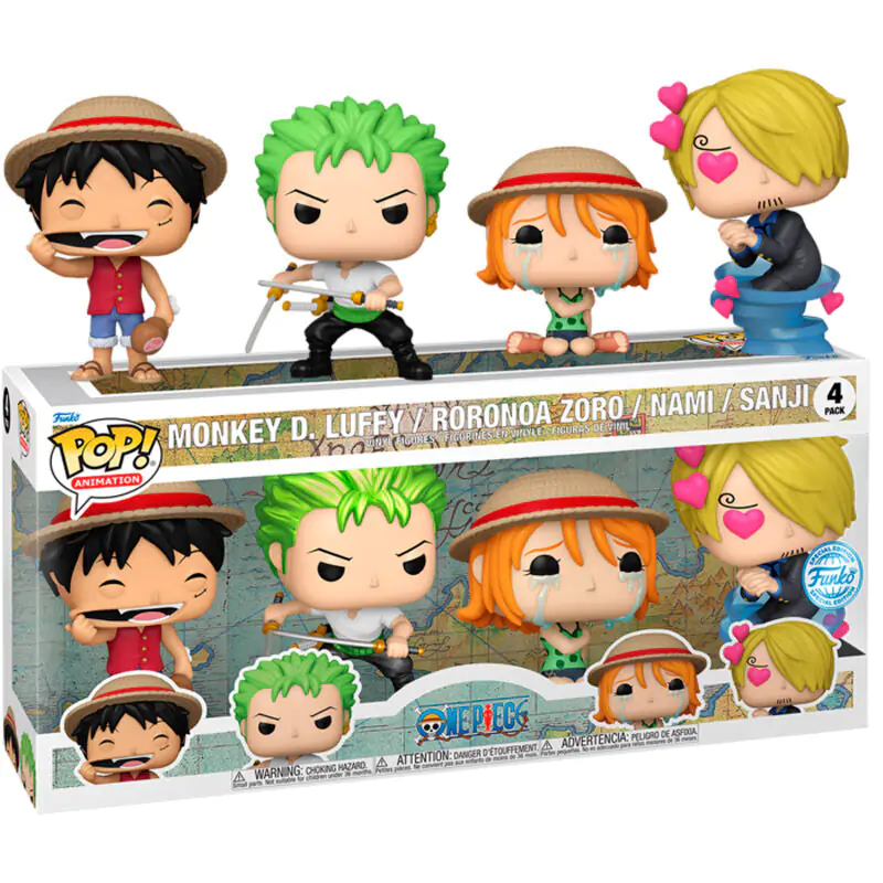 Funko POP balenie 4 figúrky One Piece Exclusive produktová fotografia