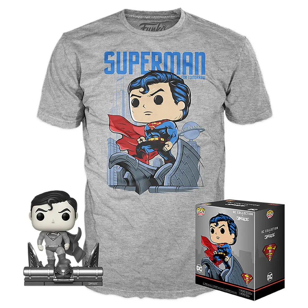 Funko POP figúrka a tričko DC Comics Jim Lee Superman figure & tee box produktová fotografia