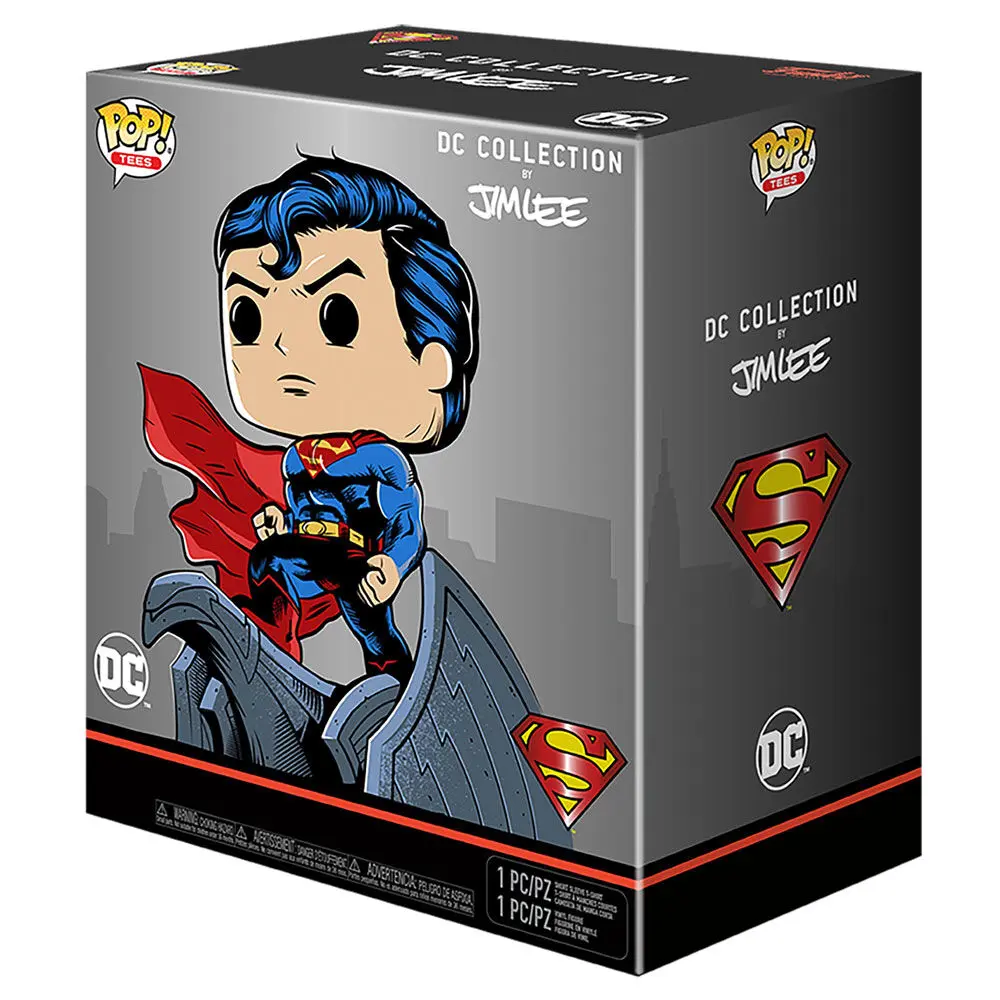 Funko POP figúrka a tričko DC Comics Jim Lee Superman figure & tee box produktová fotografia