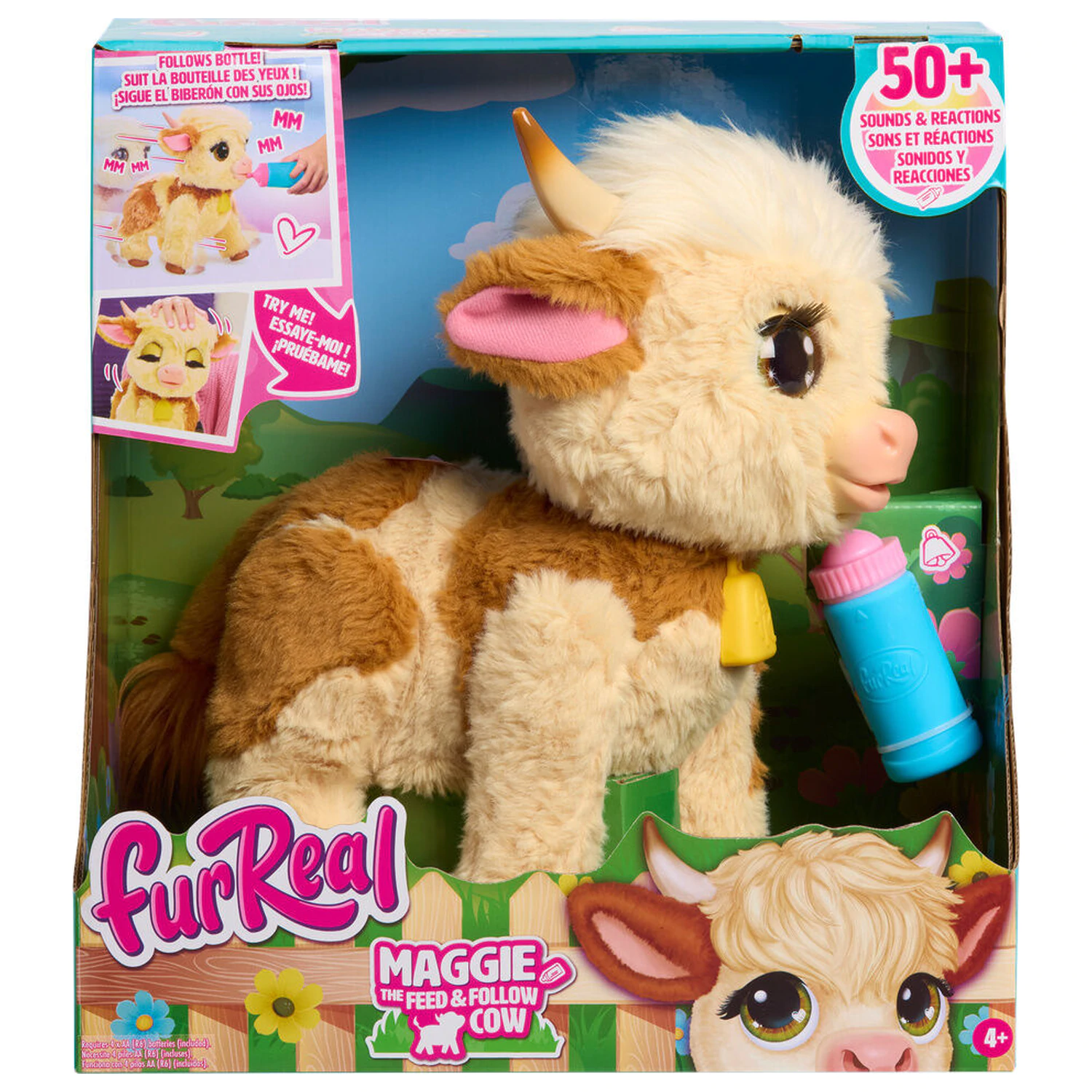 FurReal Maggie the Cow interaktívna plyšová hračka produktová fotografia
