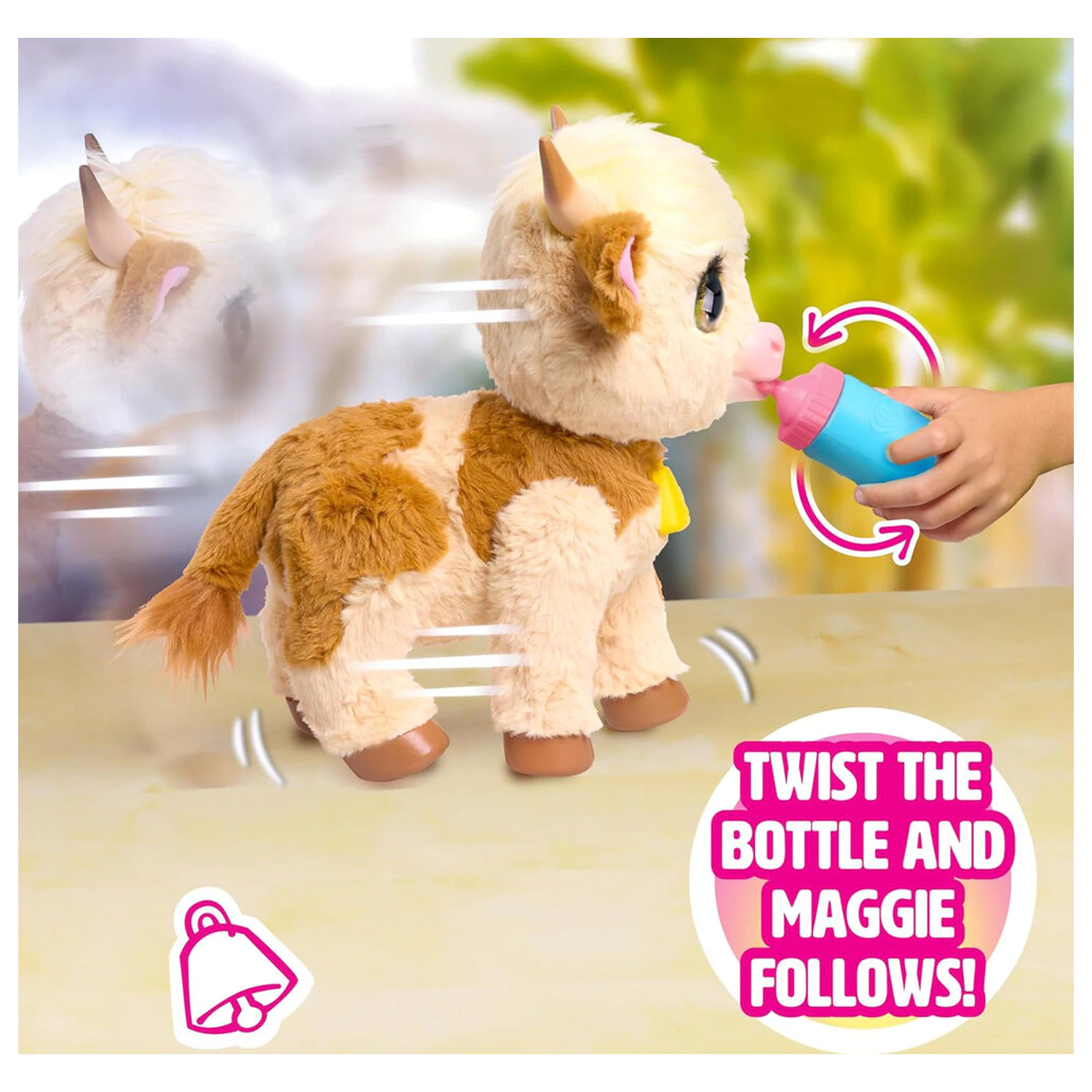 FurReal Maggie the Cow interaktívna plyšová hračka produktová fotografia