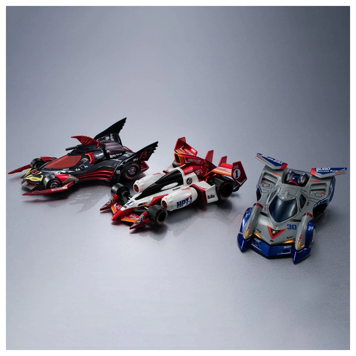 Future GPX Cyber Formula Cyber Formula Collection -Heritage Edition- sada vozidiel 3-balenie Asurada G.S.X Aero Mode & Knight Savior 005 & Missionel VR-4 produktová fotografia