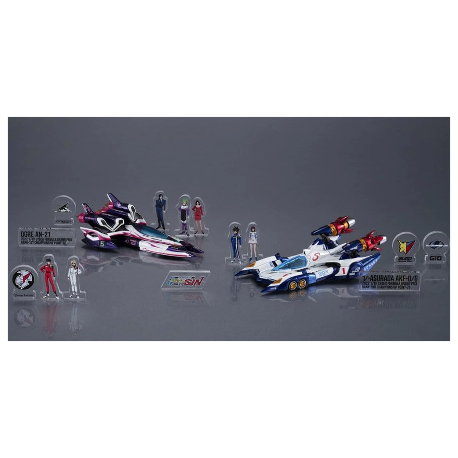 Sada vozidiel Future GPX Cyber Formula 2-Pack vAsurada AKF-0/G spiral boost mode & OGRE AN-21 super Aero boost mode Heritage Edition 9 cm produktová fotografia