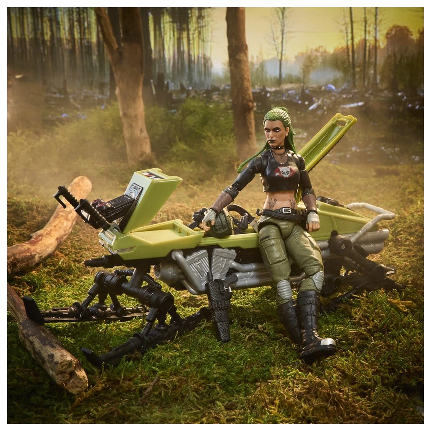 G.I. Joe Classified Series Akčná figúrka a súprava vozidla #194 Zanya a Dreadnok Chameleon (Swamp Skier) 15 cm produktová fotografia